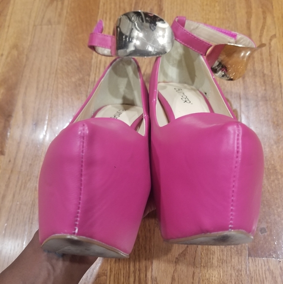 Raspberry Platform Pumps  size 10 - Picture 4 of 10